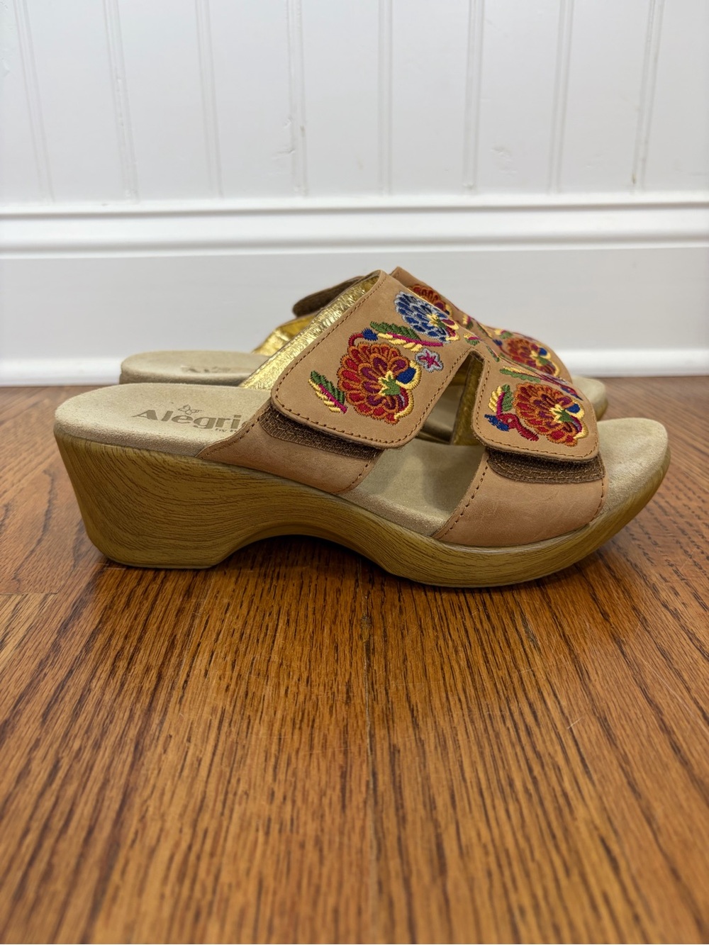 Alegria Embroidered Slide Clogs (39) - Picture 2 of 10